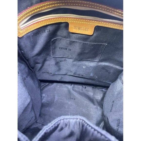 Mz Wallace Cece Moto Black Nylon Backpack - Picture 10 of 12